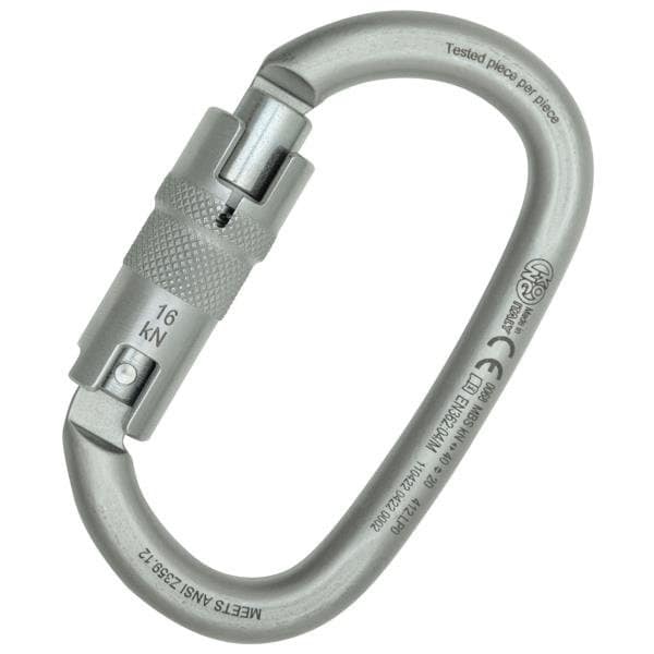 Oval, 110 mm Length, 19 mm Gate Opening, Carbon steel, Lunar White